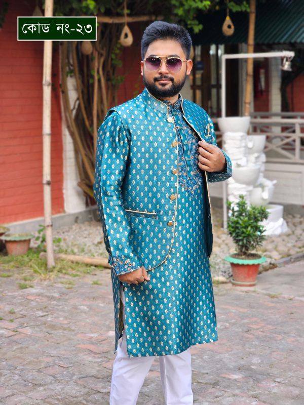 ফিরোজা কালার পাঞ্জাবী কোড: ২৩